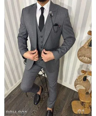 Abito uomo, con gilet - Cortina - Slim fit