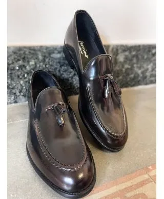 Mocassini uomo - Marroni - Vera pelle - Made in Italy