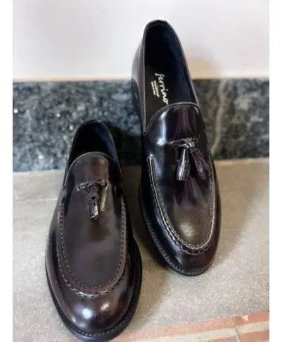 Mocassini uomo - Marroni - Vera pelle - Made in Italy