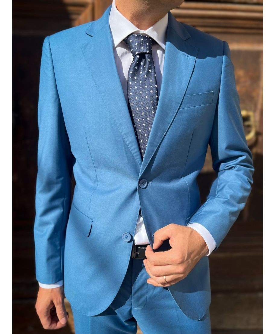 Abito Uomo Petrolio Slim - Eleganza Tom - Abiti uomo online - Gogolfun.it