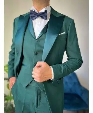 Smoking uomo con gilet , verde - King - Abiti e smoking uomo online - Gogolfun.it