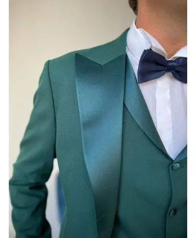 Smoking uomo con gilet , verde - King - Abiti e smoking uomo online - Gogolfun.it