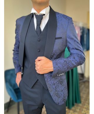 Smoking uomo damascato uomo con gilet - Ischia