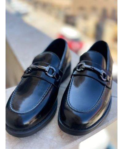 Mocassini uomo modello college - Nero - Scarpe eleganti uomo - Gogolfun.it