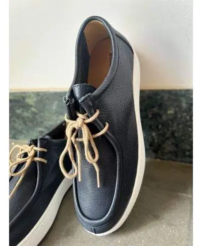 Scarpe uomo blu con lacci - Vera pelle - Scarpe, mocassini e stringate online - Gogolfun.it