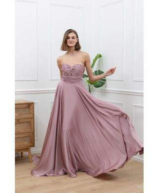 Vestito lungo da cerimonia con scollatyra a cuore - Desire - Vestiti da cerimonia online - Gogolfun.it