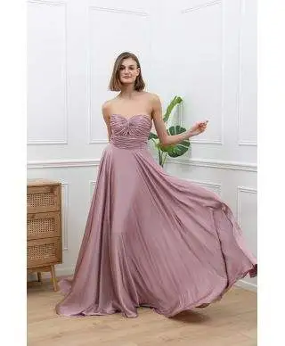 Vestito lungo da cerimonia con scollatyra a cuore - Desire - Vestiti da cerimonia online - Gogolfun.it