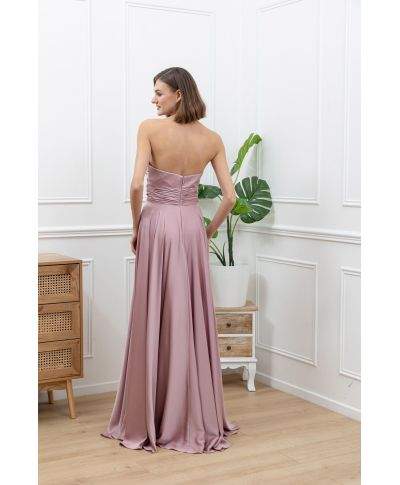 Vestito lungo da cerimonia con scollatyra a cuore - Desire - Abiti da cerimonia donna online - Gogolfun.it