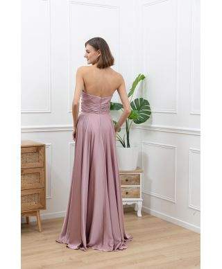 Vestito lungo da cerimonia con scollatyra a cuore - Desire - Abiti da cerimonia donna online - Gogolfun.it