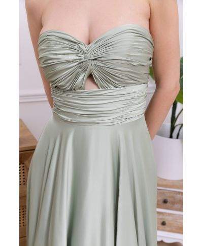 Vestito lungo da cerimonia con scollatyra a cuore - Desire - Abiti da cerimonia donna online - Gogolfun.it