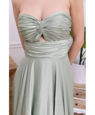 Vestito lungo da cerimonia con scollatyra a cuore - Desire - Abiti da cerimonia donna online - Gogolfun.it