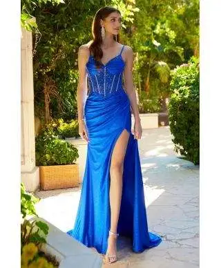 Vestito elegante a sirena con corpetto bustino - Venezia - Vestiti da cerimonia, diciottesimo - Gogolfun.it