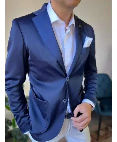 Giacca uomo blu Paul Miranda - Giacche uomo giovanili, particolari, sportive - Gogolfun.it