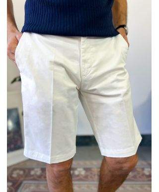 Bermuda bianco con tasche america - Key Jey - Bermuda, pantaloncini corti online - Gogolfun.it