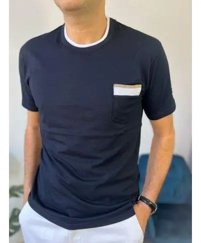 T-shirt uomo con profili - Paul Miranda - Made in Italy - Abbigliamento uomo online - Gogolfun.it