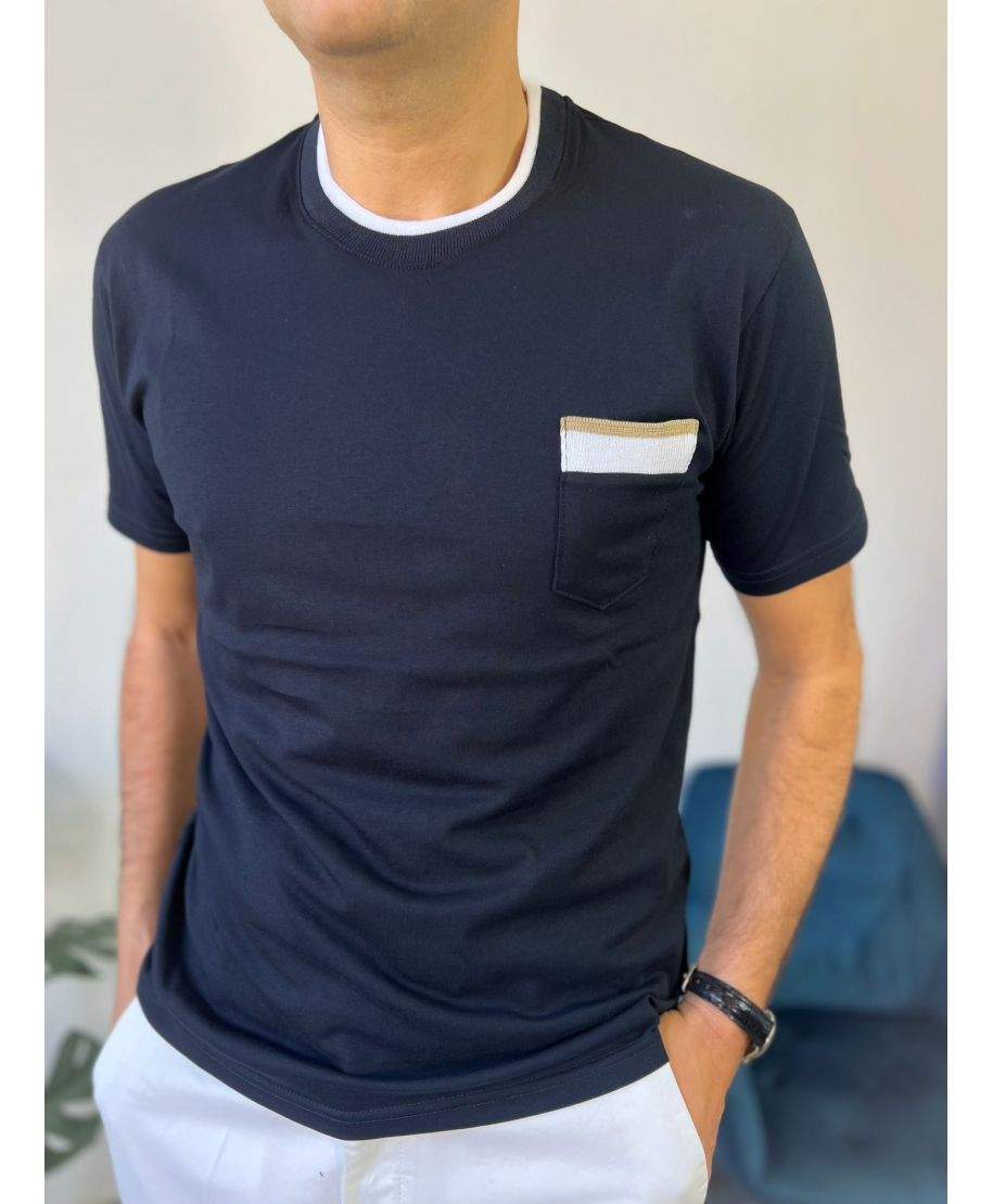 T-shirt uomo con profili - Paul Miranda - Made in Italy - Abbigliamento uomo online - Gogolfun.it