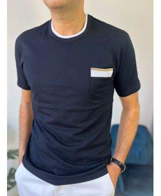 T-shirt uomo con profili - Paul Miranda - Made in Italy - Abbigliamento uomo online - Gogolfun.it
