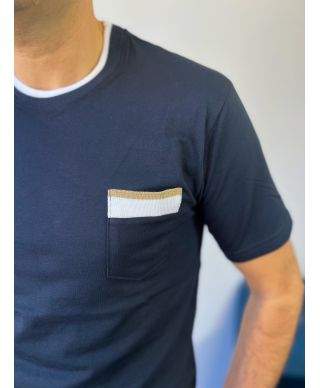 T-shirt uomo con profili - Paul Miranda - Made in Italy - Abbigliamento uomo online - Gogolfun.it