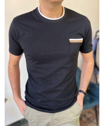 T-shirt uomo con profili - Paul Miranda - Made in Italy - Abbigliamento uomo online - Gogolfun.it