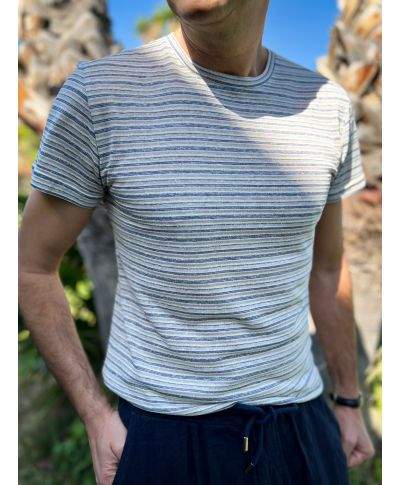 T-shirt uomo a righe - Paul Miranda - Tshirt e magliette uomo online - Made in Italy - Gogolfun.it