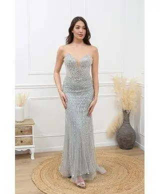 Abito da cerimonia a sirena con scollo a cuore - Abiti da cerimonia, diciottesimo - Gogolfun.it