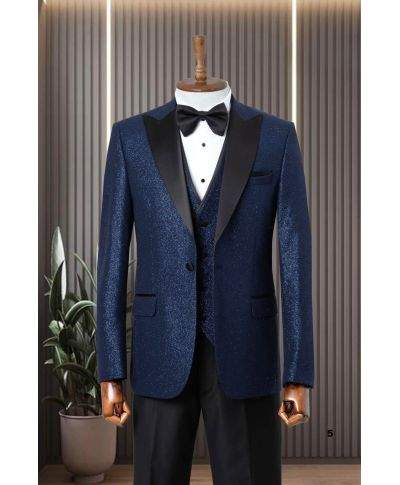 Smoking uomo, con lurex - Disponibile in tanti colori - Vestibilità slim