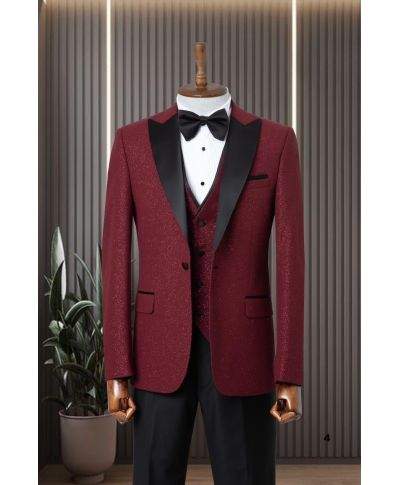 Smoking uomo, con lurex - Disponibile in tanti colori - Vestibilità slim