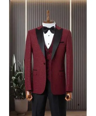 Smoking uomo, con lurex - Disponibile in tanti colori - Vestibilità slim