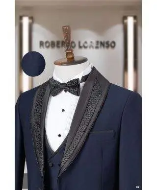 Smoking uomo, Binon - Cerimonia uomo - Disponibile blu e nero