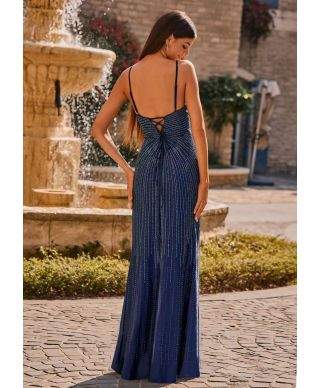Vestito a sirena con spacco e schiena scoperta - Favola