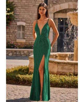 Vestito a sirena con spacco e schiena scoperta - Favola - Vestiti diciottesimo compleanno, matrimonio - Gogolfun.it