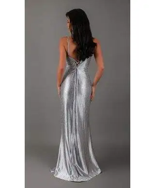 Vestito a sirena con spacco e schiena scoperta - Favola