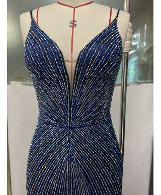 Vestito a sirena con spacco e schiena scoperta - Favola