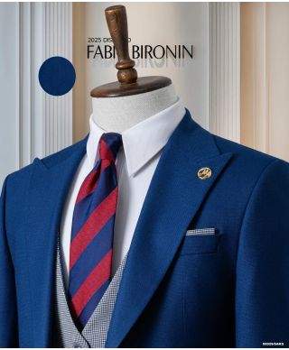 Abito uomo con gilet reversibile - Gilet double face - Vestibilità giovane