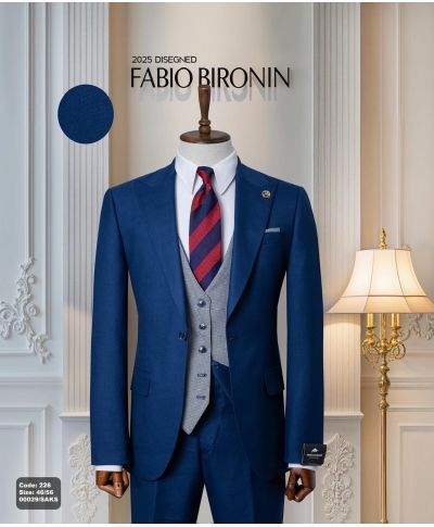 Abito uomo con gilet reversibile - Gilet double face - Vestibilità giovane