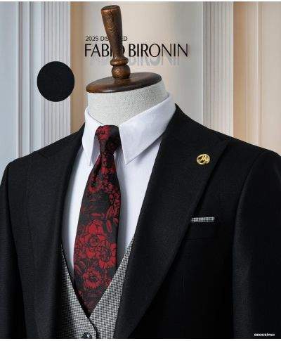 Abito uomo con gilet reversibile - Gilet double face - Vestibilità giovane