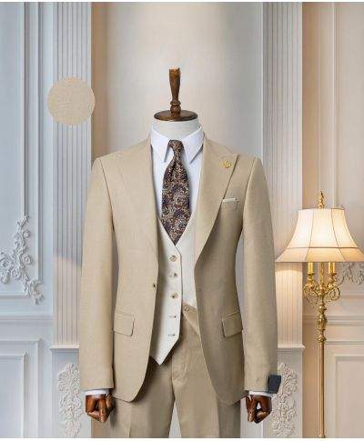 Abito uomo con gilet reversibile - Gilet double face - Vestibilità giovane