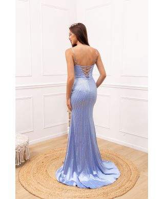 Vestito a sirena con spacco e schiena scoperta - Favola