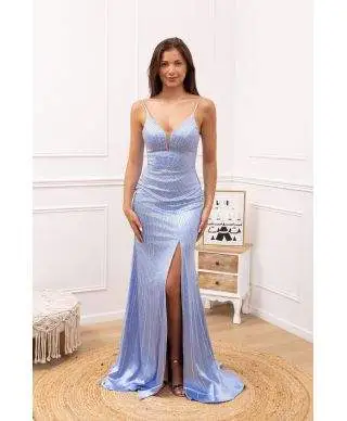 Vestito a sirena con spacco e schiena scoperta - Favola