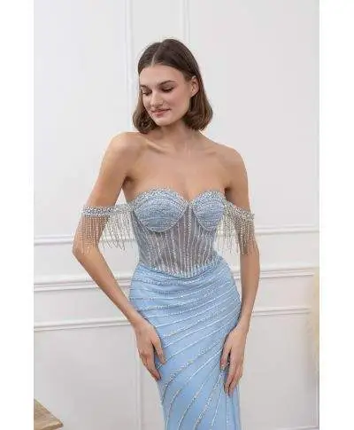 Abito elegante a sirena con spacco - Cherry - Abiti da matrimonio, diciottesimo, invitata - Gogolfun.it