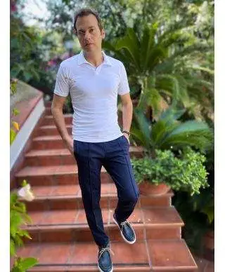Polo uomo leggerissima in tenzel -Paul Miranda - Abbigliamento uomo made in italy - Gogolfun.it