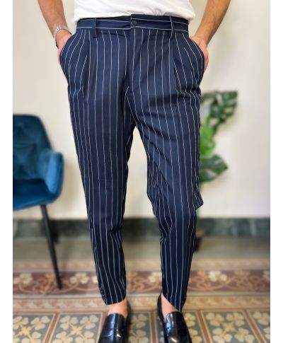 Pantaloni estivi a righe - Paul Miranda - Abbigliamento uomo online - Gogolfun.it