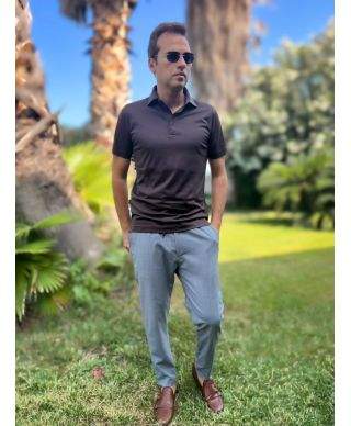 Polo uomo, in puro cotone - T shirt leggera, con colletto