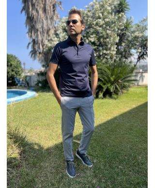 Polo uomo, in puro cotone - T shirt leggera, con colletto
