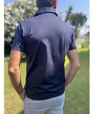 Polo uomo, in puro cotone - T shirt leggera, con colletto