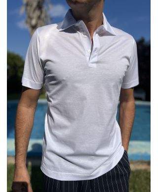 Polo uomo, in puro cotone - T shirt leggera, con colletto
