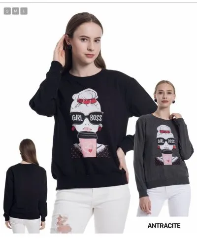 Felpa donna, con stampa - Maglioni donna, con stampa