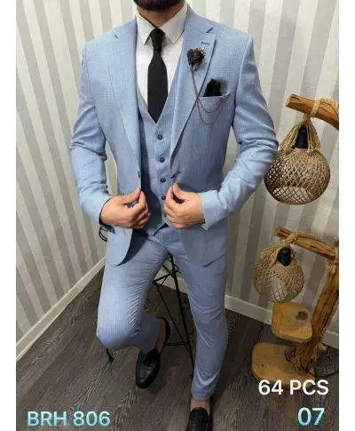 Abito uomo con gilet, estivo - Modello Joe, tessuto particolare