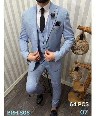 Abito uomo con gilet, estivo - Modello Joe, tessuto particolare