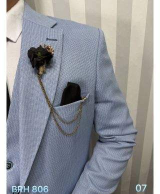 Abito uomo con gilet, estivo - Modello Joe, tessuto particolare